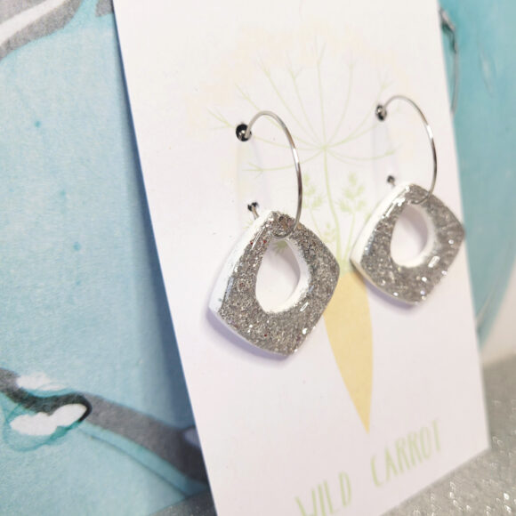 Nimbus Hollow Diamond Hoop - Image 2