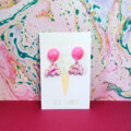 Raspberry Ripple Snowdrop Dangle - Image 4