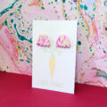 Raspberry Ripple Wavy Arch Stud - Image 5