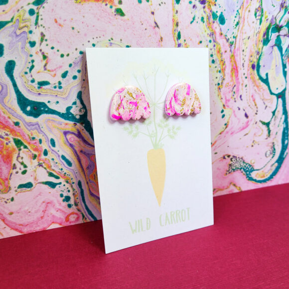 Raspberry Ripple Wavy Arch Stud - Image 4