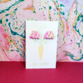 Raspberry Ripple Wavy Arch Stud - Image 3