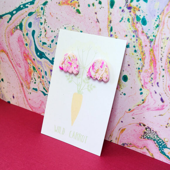 Raspberry Ripple Wavy Arch Stud - Image 2
