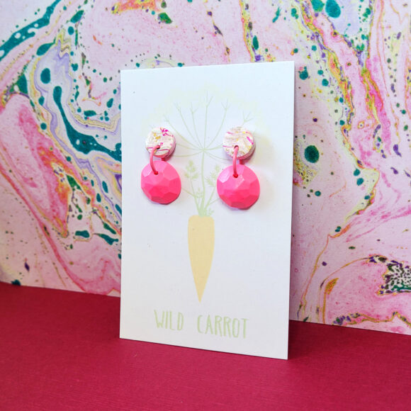 Raspberry Ripple Circle Mini Dangle - Image 3