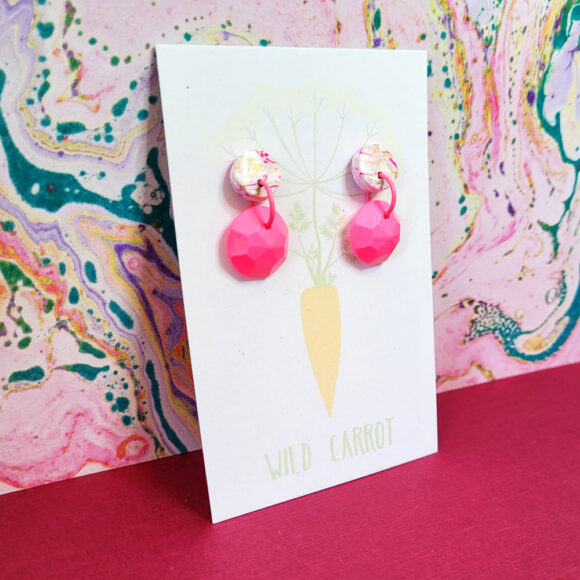 Raspberry Ripple Circle Mini Dangle - Image 4