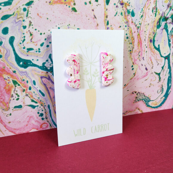 Raspberry Ripple Wavy Vertical Stud - Image 3