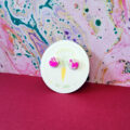 Raspberry Ripple Circle Small Stud - Image 7
