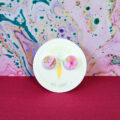 Raspberry Ripple Circle Medium Stud