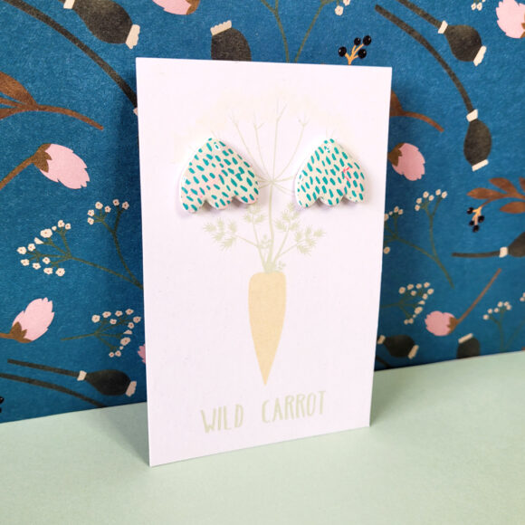 Teal Rain Snowdrop Stud - Image 2