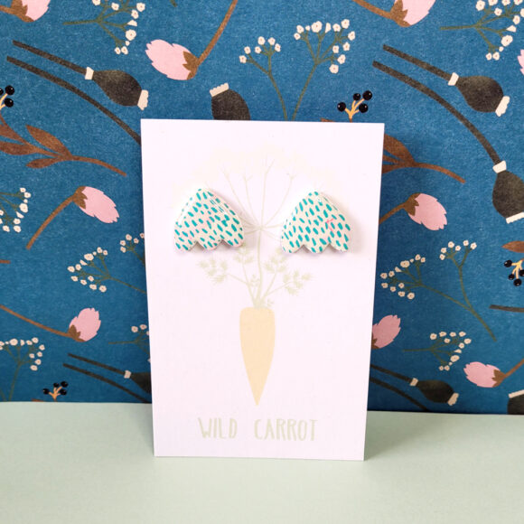 Teal Rain Snowdrop Stud - Image 4