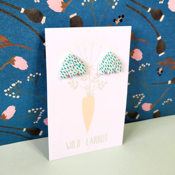 Teal Rain Snowdrop Stud - Image 3