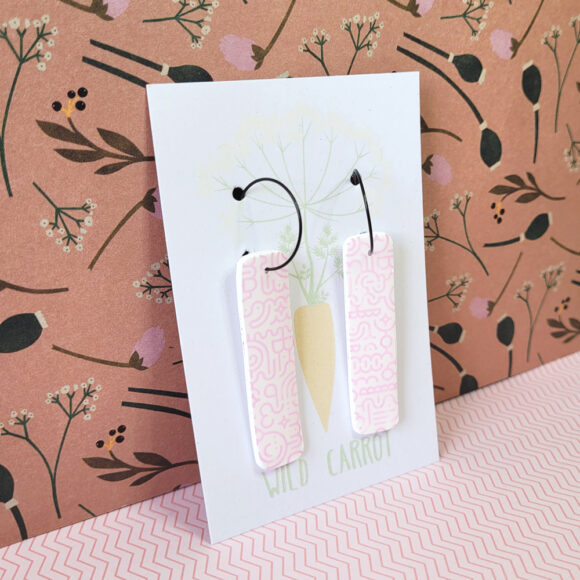 Pink Maze Rectangle Hoop - Image 3