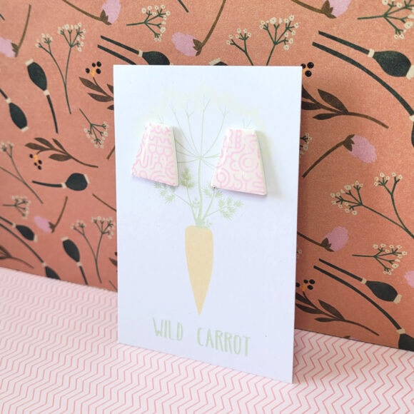 Pink Maze Trapezoid Stud - Image 3