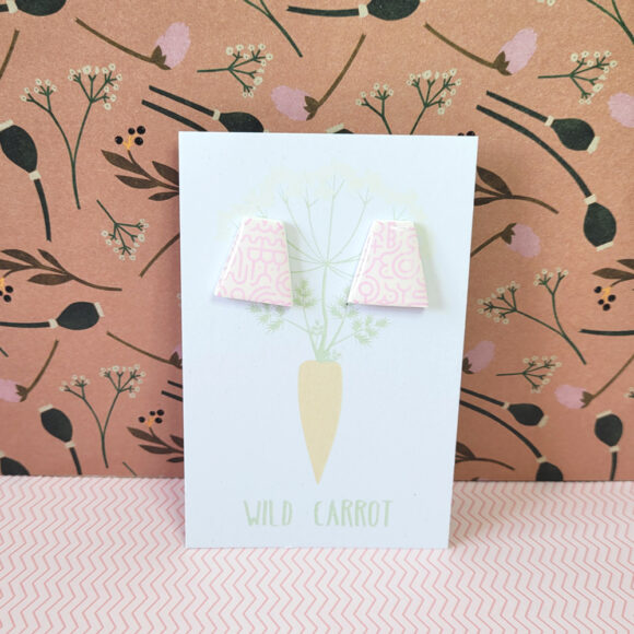 Pink Maze Trapezoid Stud