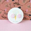 Pink Maze Circle Medium Stud - Image 4