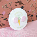 Pink Maze Circle Medium Stud - Image 2