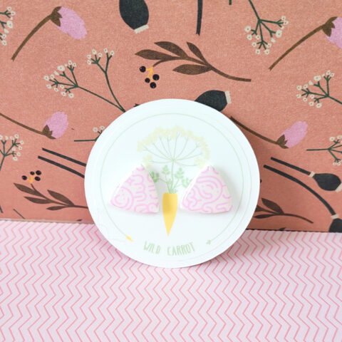 Pink Maze Triangle Stud