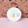 Pink Maze Square Stud