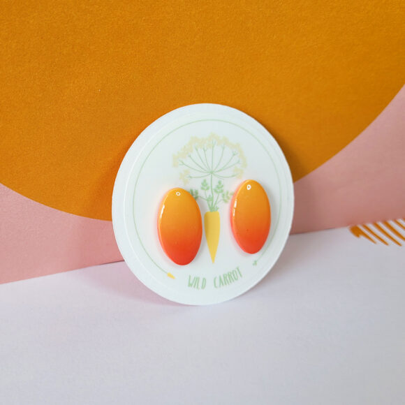 Flame Oval Stud - Image 3