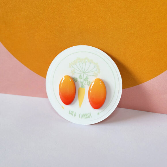 Flame Oval Stud - Image 2