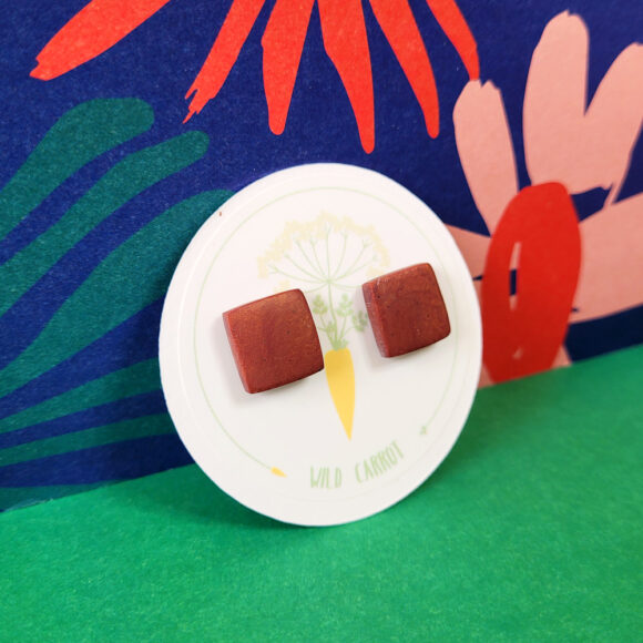 Organic Square Stud - Image 3