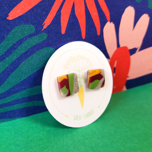Organic Square Stud - Image 6