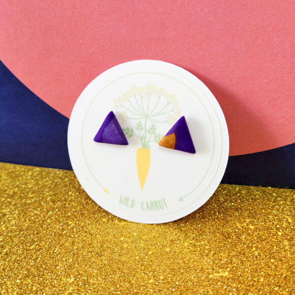 Purple Gold Small Stud - Image 14