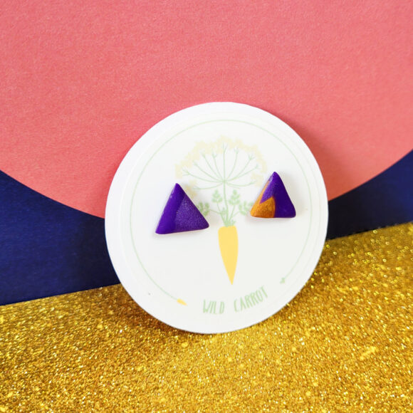 Purple Gold Small Stud - Image 13