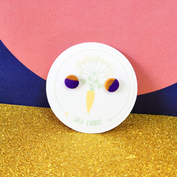 Purple Gold Small Stud - Image 12