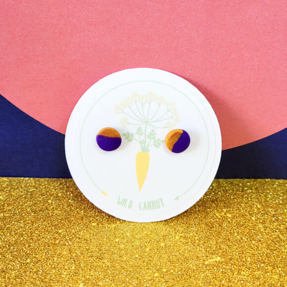 Purple Gold Small Stud - Image 11