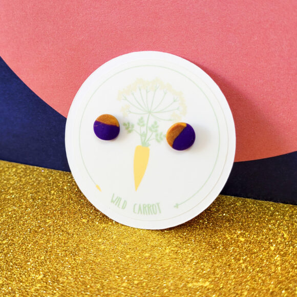 Purple Gold Small Stud - Image 10