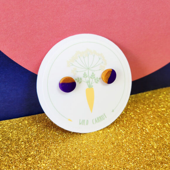 Purple Gold Small Stud - Image 9