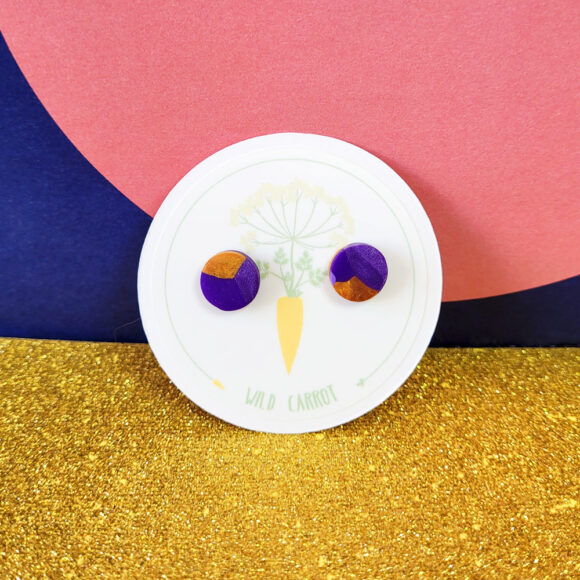 Purple Gold Small Stud - Image 8