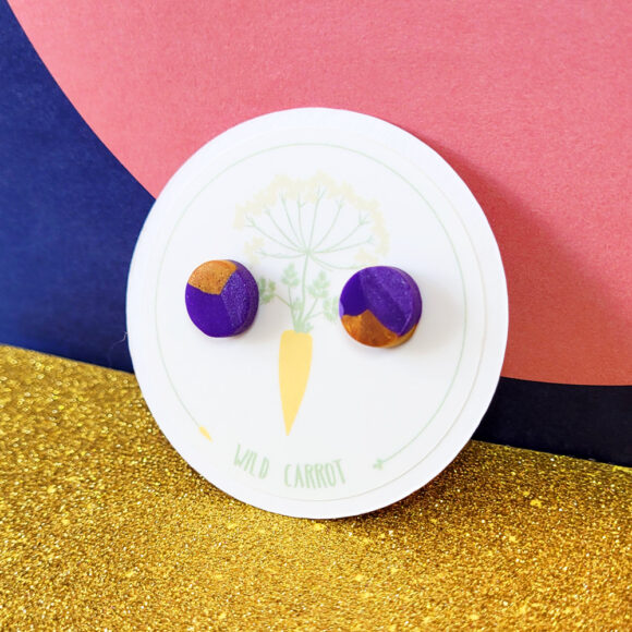 Purple Gold Small Stud - Image 6