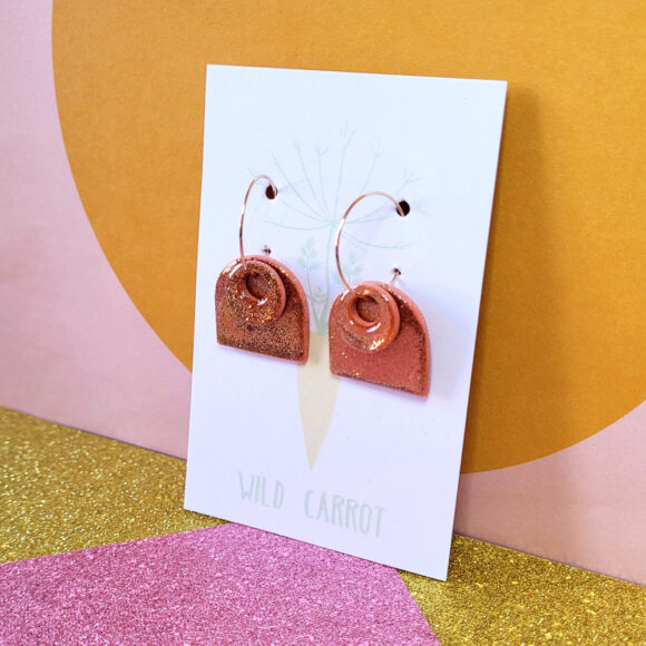 Rose Gold Luxe Arch Hoop - Image 3