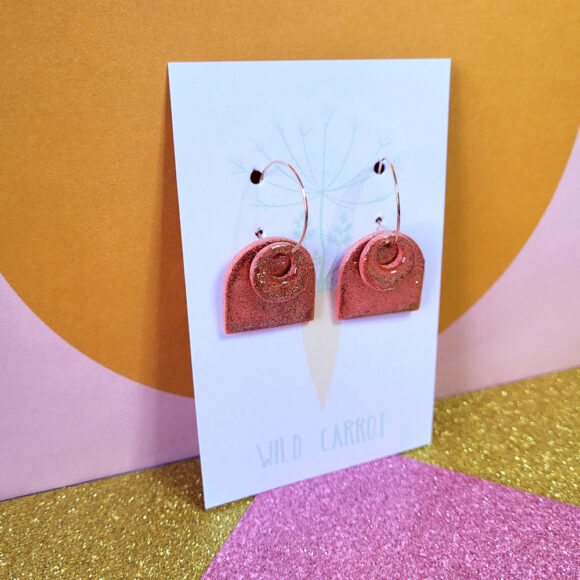 Rose Gold Luxe Arch Hoop - Image 2
