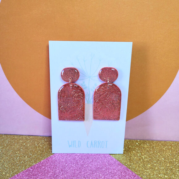 Rose Gold Luxe Large Arch Dangle - Image 2