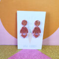 Rose Gold Luxe Vee Triple Dangle - Image 3