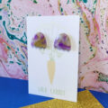 Amethyst Wavy Arch Stud - Image 4