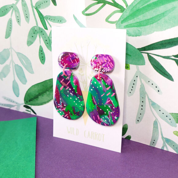 Lime Violet Avo Mega Dangle - Image 2