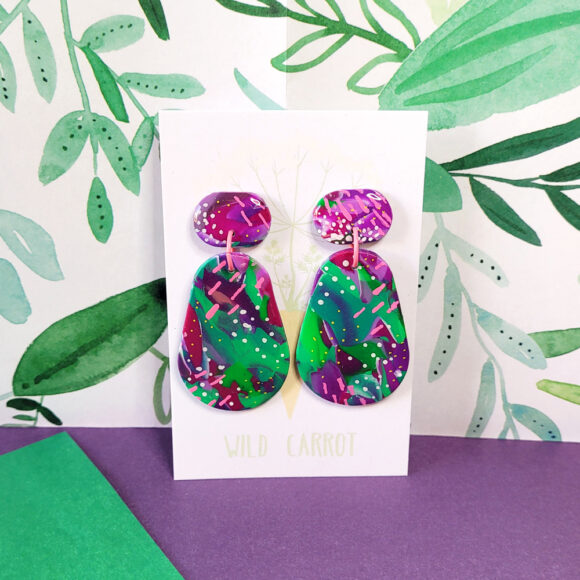 Lime Violet Avo Mega Dangle - Image 3