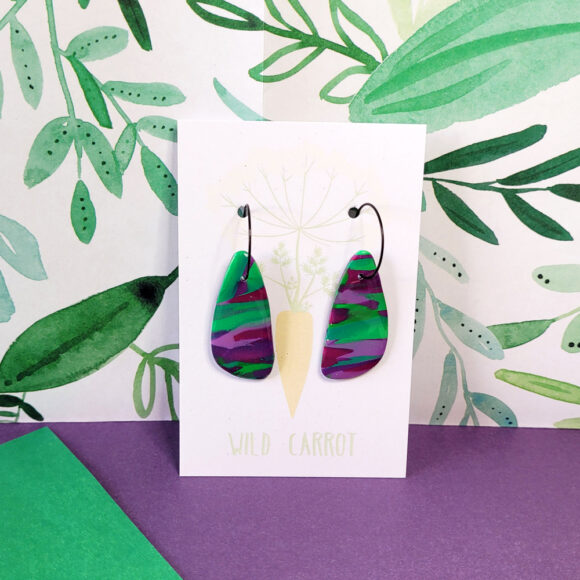 Lime Violet Organic Hoop