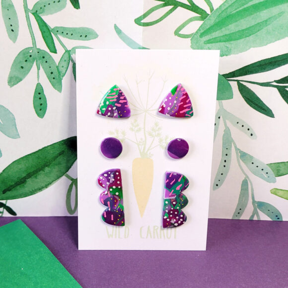 Lime Violet Triple Stud Pack - Image 3