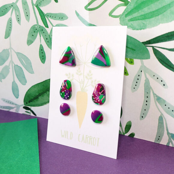 Lime Violet Triple Stud Pack - Image 5