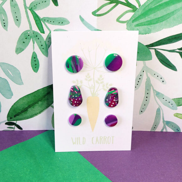 Lime Violet Triple Stud Pack - Image 8