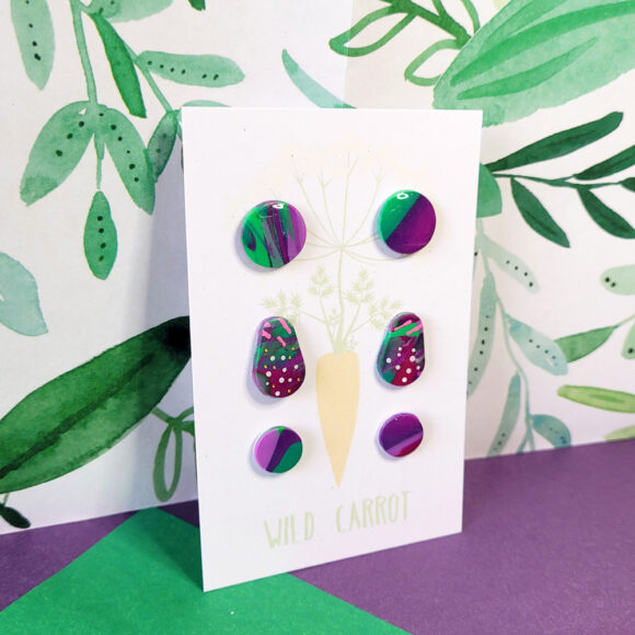 Lime Violet Triple Stud Pack - Image 10