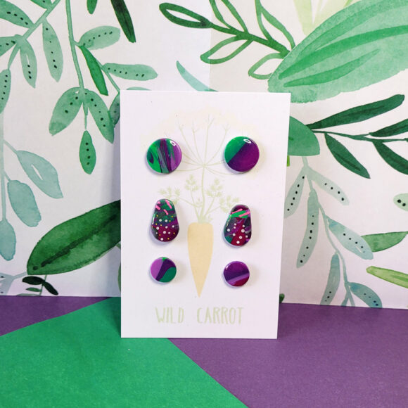 Lime Violet Triple Stud Pack - Image 11