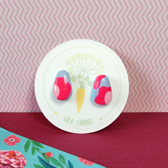 Funky Florals Teardrop Stud - Image 4