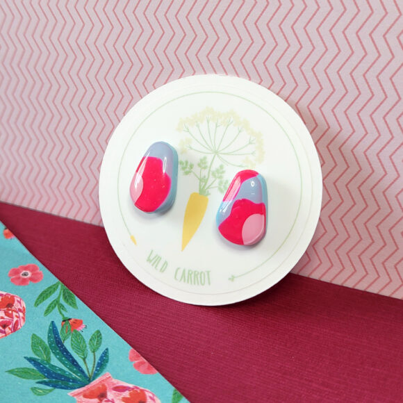 Funky Florals Teardrop Stud - Image 3