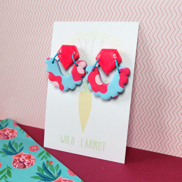 Funky Florals Scallop Fringe Dangle - Image 3