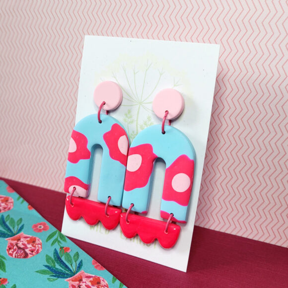 Funky Florals Hollow Arch Mega Dangle - Image 3